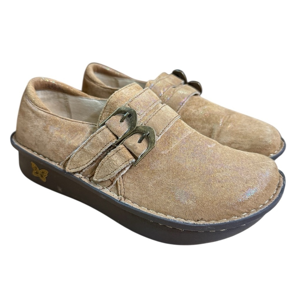 Alegria 684X Desert Essence Tan Rainbow Metallic Clogs Size 37 / Women’s 7 - 7.5
